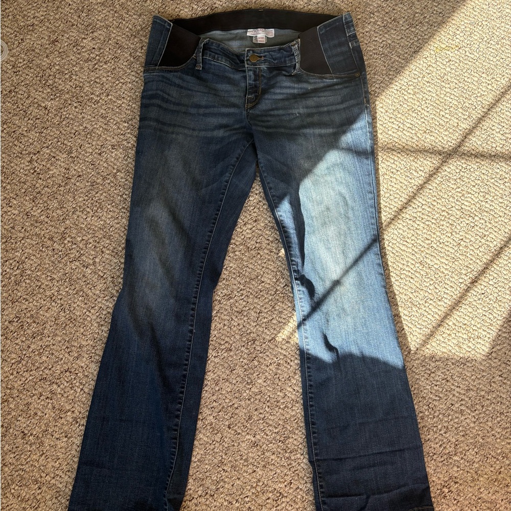 Isabel Maternity by Ingrid & Isabel Dark Blue Boot Cut Jeans